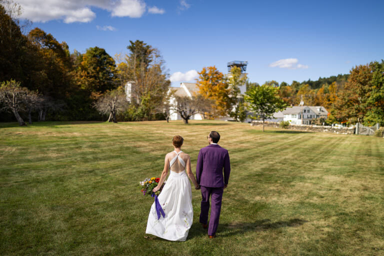 Fall barn wedding in Ashfield ma